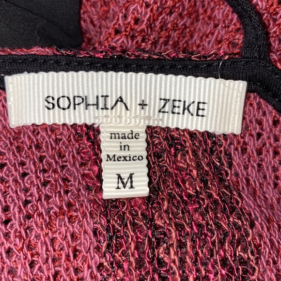 Sophia + Zeke Striped Bow Back Sweater - Picture 3 of 3